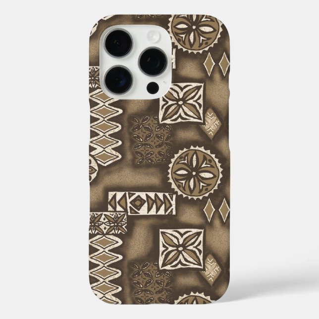 Wave Warrior Hawaiian Tapa Case-Mate iPhone Case (Rückseite)