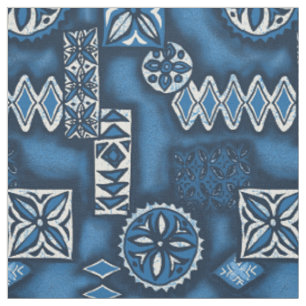 Wave Warrior Hawaiian Tapa Stoff