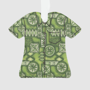 Wave Warrior Hawaiianisches primitives Tapa Aloha- Ornament