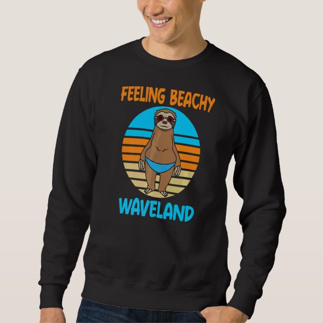 Waveland Vacation Fun Sloth Sweatshirt (Vorderseite)