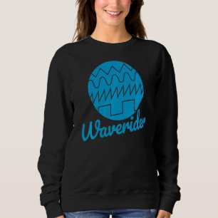 Waverider Synthesizer 80er Synthwave Waveform Sweatshirt