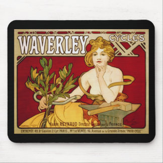 Waverley fährt - Kunst Nouveau - Alphonse Mucha Mousepad