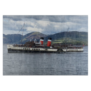 Waverley Paddle Steamer vor Schottland Schneidebrett
