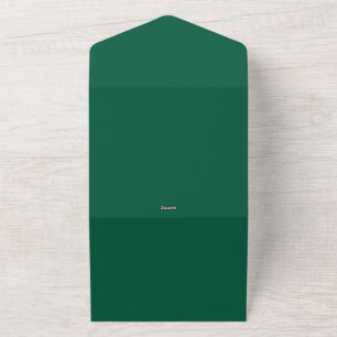 Waverly Liebe Emerald Green Wedding Dress Sticker All In One Einladung