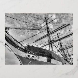 Wavertree Sailing Ship Folien Feiertagspostkarte