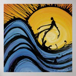 WaveRunner (Print) von Nathan Jalani Taylor Poster