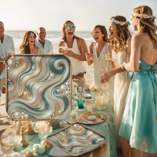 Waves 7-Zoll-Papierplatte aus dem Perlenodel Pappteller (Von Creator hochgeladen)