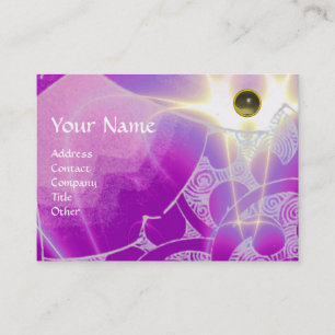 WAVES AGATE MONOGRAM, helles lila Grau Visitenkarte