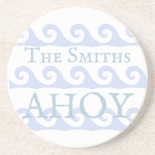 Waves Ahoy Custom Getränkeuntersetzer