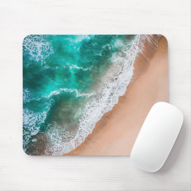 Waves am Sandy Beach Mousepad (Mit Mouse)
