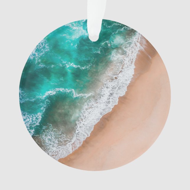 Waves am Sandy Beach Ornament (Vorderseite)