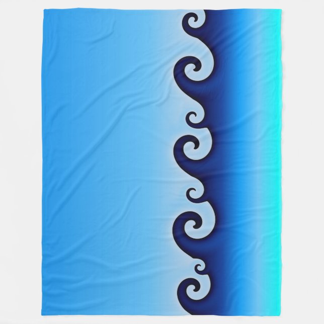 Waves Blanket Fleecedecke (Vorderseite)