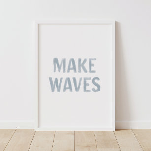 Waves Coastal Beach Dekor Poster