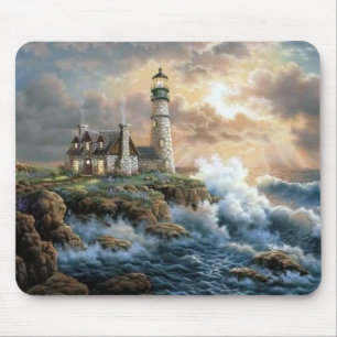 Waves Crashing auf der Shore Fine Art Mousepad
