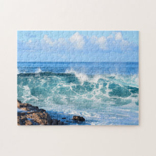 Waves Crashing in Hawaii - 11 x 14 Zoll Puzzle