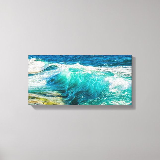 Waves Crashing Leinwand Art (Vorderseite)