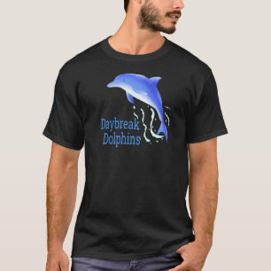 Waves Dolphins Daybreak Grundschule Ut Spiri T-Shirt