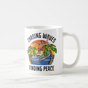 Waves finden Frieden Kaffeetasse