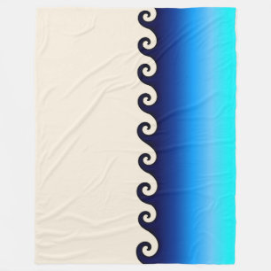 Waves Fleece Blanket