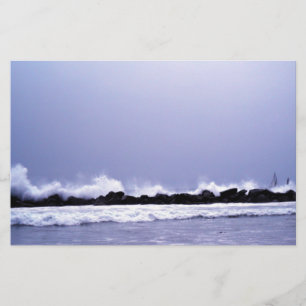 Waves gegen die Stationery Rocks_ Briefpapier