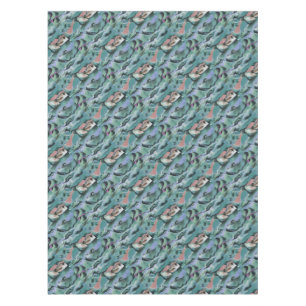 Waves in harmonischer akryllischer Pour Abstrakt A Tischdecke