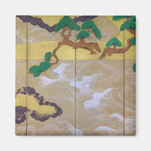 Waves in Matsushima (rechts), Tawaraya Sotatsu Magnet