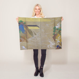 Waves in Matsushima (Verlassen), Tawaraya Sotatsu Fleecedecke