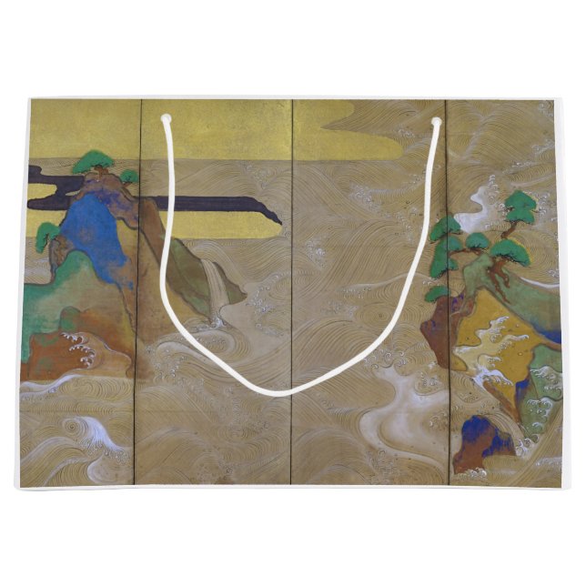 Waves in Matsushima (Verlassen), Tawaraya Sotatsu Große Geschenktüte (Vorderseite)