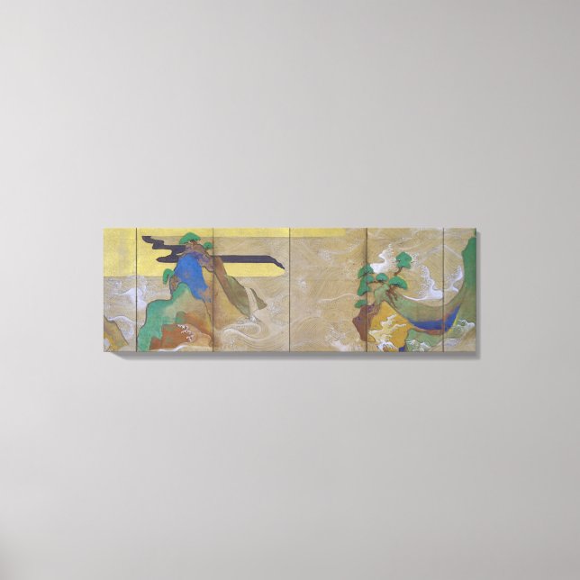 Waves in Matsushima (Verlassen), Tawaraya Sotatsu Leinwanddruck (Vorderseite)