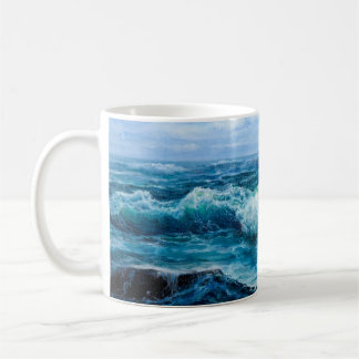 Waves in ocean. Modern Impressionism, modernism, m Kaffeetasse