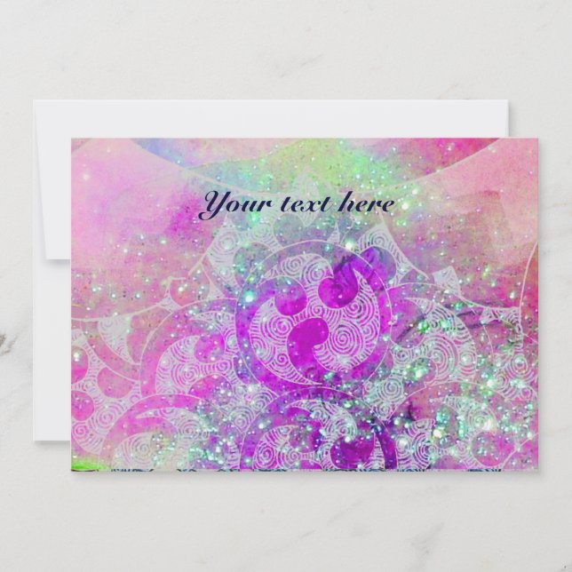 WAVES , leuchtend lila-grün-blau-pinkfarbenes gold (Vorderseite)