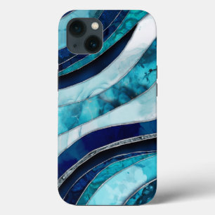 Waves - Mixed Media Blue Abstrakt Case-Mate iPhone Hülle