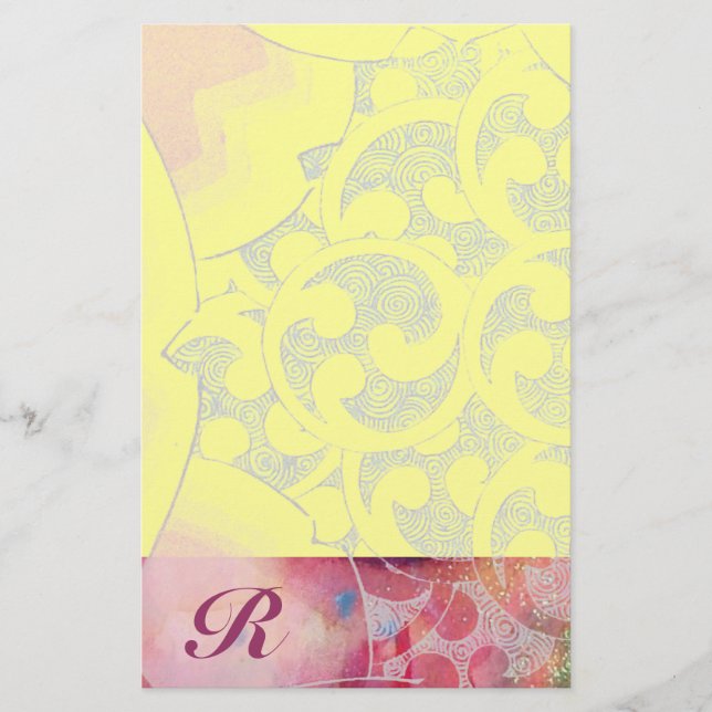 WAVES Monogram Briefpapier (Vorderseite)