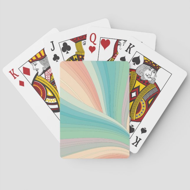 Waves of Color Playing Cards Spielkarten (Rückseite)