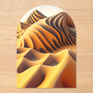 Waves of Gold Acryleinladungen