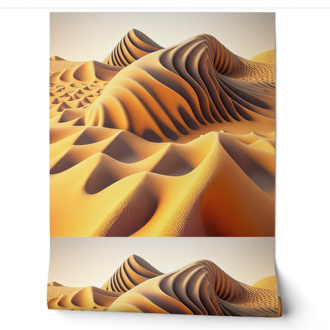 Waves of Gold Tapete (Abrollen)