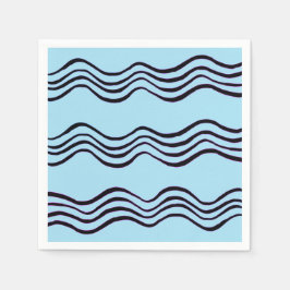 Waves Paper Napkin Serviette