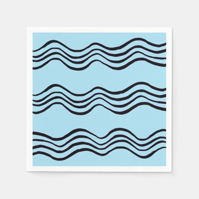 Waves Paper Napkin Serviette (Vorderseite)