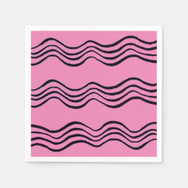 Waves Paper Napkin Serviette