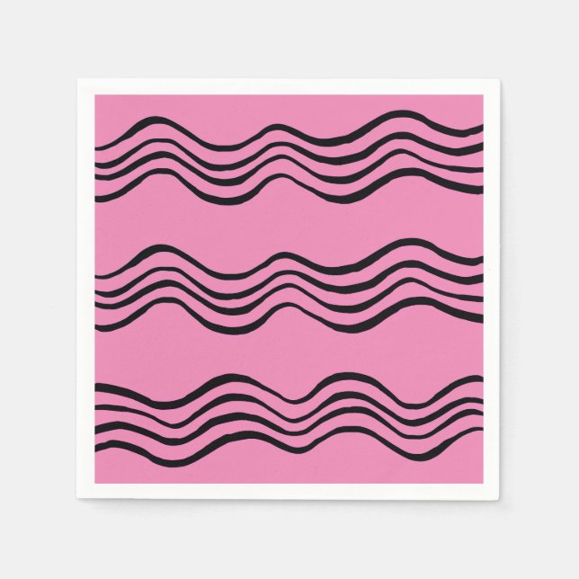 Waves Paper Napkin Serviette (Vorderseite)