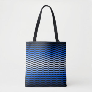 Waves pattern -01 Black BG