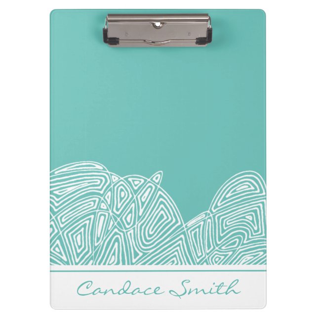 Waves Personalisiert Klemmbrett (Vorderseite)