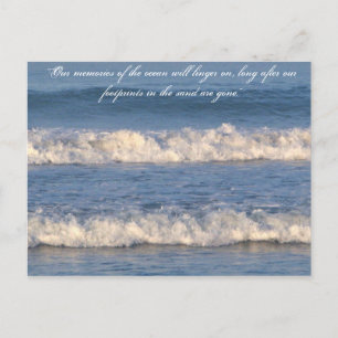 Waves Quotes Postcard Postkarte
