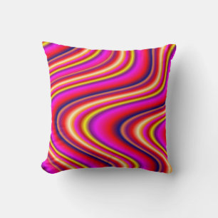 Waves Rainbow Throw Kissen
