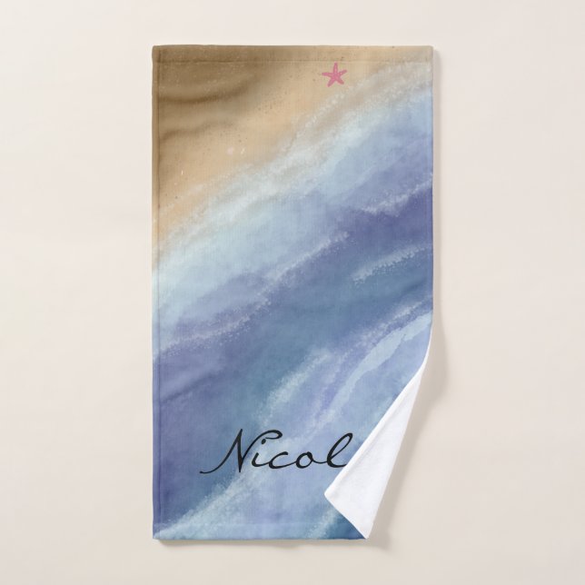 Waves rolling in  handtuch (Handtuch)