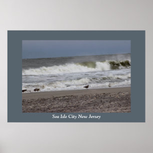 Waves Sea Isle City Poster