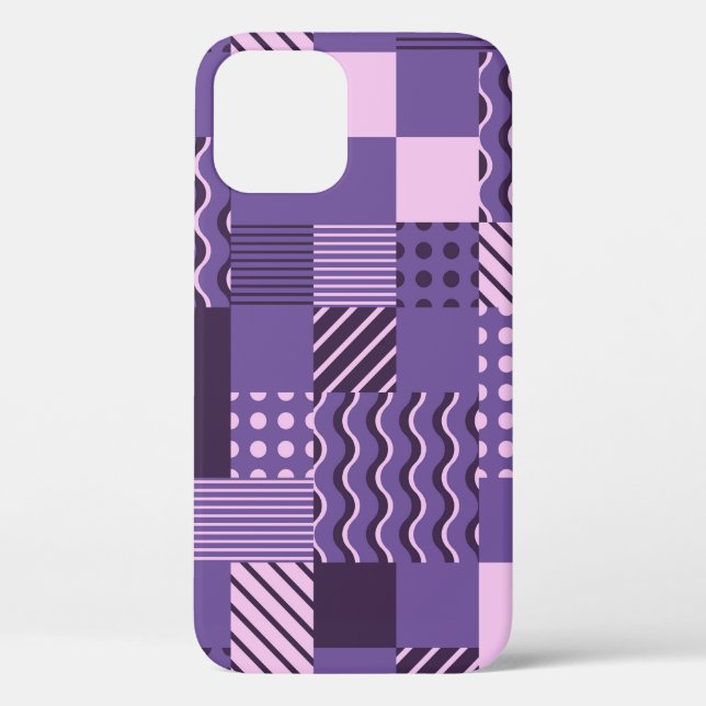 Waves Stripes Punkte: Moderne Nahtlos. Case-Mate iPhone Hülle (Rückseite)