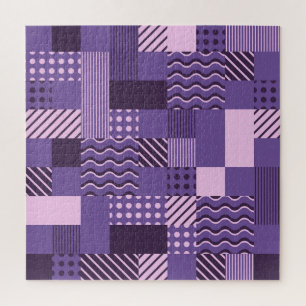 Waves Stripes Punkte: Moderne Nahtlos. Puzzle