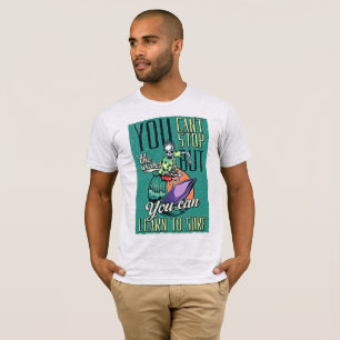 Waves - Surf Skelett Retro T-Shirt
