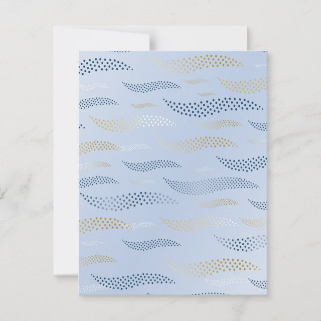 Waves Tiger (stilisiertes Muster) 4 Mitteilungskarte (Vorderseite)